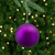 12ct Matte Purple Shatterproof Christmas Ball Ornaments 4" (100mm) - IMAGE 1