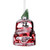 4" Glass Frosted Red Metallic Truck with a Sisal Tree Christmas Ornament - IMAGE 3