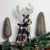 16.75" Green and Red Plaid Standing Reindeer Table Top Christmas Decoration - IMAGE 3