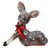 7.5" Brown and White Spotted Glitter Reindeer Table Top Christmas Decoration - IMAGE 2