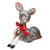7.5" Brown and White Spotted Glitter Reindeer Table Top Christmas Decoration - IMAGE 1