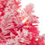 Pre-Lit Flocked Pink Artificial Christmas Wreath - 24"- Clear Lights - IMAGE 4