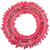 Northlight 36" Prelit Flocked Hot Pink Artificial Christmas Wreath - Clear Lights
