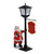 14.5" Mini Snowing Street Lamp and Santa Claus Christmas Table Top Display - IMAGE 2