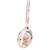 3" Pink Silver-Plated Baby's First Christmas Photo Ornament with European Crystals - IMAGE 4
