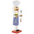 14" White and Blue Chef with Gingham Apron Wooden Christmas Nutcracker - IMAGE 4