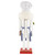 14" White and Blue Chef with Gingham Apron Wooden Christmas Nutcracker - IMAGE 5