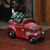 18" Red and Green Musical LED Lighted Vintage Truck with Christmas Tree Table Decor - IMAGE 3