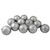 12ct Pewter Gray Shatterproof Matte Christmas Ball Ornaments 4" (100mm) - IMAGE 1