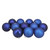 Shatterproof 4-Finish Christmas Ball Ornaments - 4" (100mm) - Royal Blue - 12ct - IMAGE 1