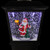70.75" Black LED Lighted Musical Snowing Santa Christmas Street Lamp - IMAGE 3