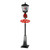 70.75" Black LED Lighted Musical Snowing Santa Christmas Street Lamp - IMAGE 1