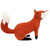 Plush Autumn Harvest Sitting Fox Figure - 15.75" - IMAGE 3