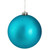 Turquoise Blue Shatterproof Matte Christmas Ball Ornament 6" (150mm) - IMAGE 1