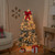 4.5' Pre-Lit Medium Flocked Winema Pine Artificial Christmas Tree - Clear Lights - IMAGE 3