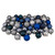 60ct Silver and Blue Shatterproof 3-Finish Christmas Ball Ornaments 2.5" (60mm) - IMAGE 1