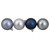 60ct Silver and Blue Shatterproof 3-Finish Christmas Ball Ornaments 2.5" (60mm) - IMAGE 2