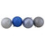 12ct Blue and Silver Shatterproof 3-Finish Christmas Ball Ornaments 4" (100mm) - IMAGE 5