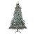 7.5' Pre-Lit Full Winema Pine Flocked Artificial Christmas Tree - Clear Lights - IMAGE 1