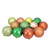 12ct Orange and Green Shatterproof 3-Finish Christmas Ball Ornaments 4" (100mm) - IMAGE 2