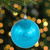 Shiny Turquoise Blue Shatterproof Christmas Ball Ornament 4" (100mm) - IMAGE 3