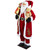 Traditional Santa Claus with Teddy Bear and Gift Bag Standing Christmas Figure - 5'