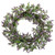 Lavender and Leaves Spring Floral Artificial Wreath - 22" - Purple - IMAGE 1
