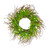 Burrs and Brush Artificial Floral Spring Wreath, Green and Yellow - 18-Inch - IMAGE 1
