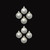 Pearl Glass Christmas Ball Ornaments - 3.25" (80mm) - Silver - 8ct - IMAGE 2