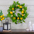 Lemons and Daisies Artificial Floral Wreath, Yellow - 20-Inch - IMAGE 2