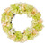 Hydrangea Artificial Floral Twig Wreath - 15" - Yellow - IMAGE 2