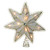 9.25'' Lighted Gold Star Loop Christmas Tree Topper - Clear Lights - IMAGE 1