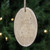 6” Beige and Brown Rustic Woodland Tree Slice Reindeer Christmas Ornament - IMAGE 3