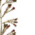 29" Red and Gold Sequin Glittered Christmas Outdoor Tassel Spray - IMAGE 2