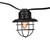 Northlight 10-Count Black Caged Fisherman Lantern Patio String Light Set – 9' Black Wire, Clear C7 Bulbs – Indoor/Outdoor Decorative Lighting - IMAGE 4