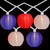 Patriotic Paper Lantern Patio String Lights - 7.5ft - White Wire - 10ct - IMAGE 3
