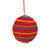 4.25" Bohemian Multicolor Knitted Christmas Ball Ornament - IMAGE 1