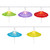 Umbrella Indoor Outdoor Patio Light Set - Multicolor - 7.5' White Wire - 10ct - IMAGE 2