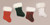 Green and White Velvet Plush Christmas Stocking with Faux Fur Cuff 21” - IMAGE 1