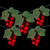 Grape Cluster Outdoor Patio String Light Set - Red - 6' Green Wire - 5ct - IMAGE 1