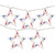 Patriotic Stars Patio Light Set - 5.25ft - White Wire - 5ct - IMAGE 2