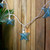 Starfish Indoor Outdoor Patio Light Set - Blue - 9' White Wire - 10ct - IMAGE 5