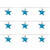 Starfish Patio String Light Set - 12" Spacing - White Wire - 10ct