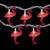 Pink Flamingo Indoor Outdoor Patio Light Set - 7.25' White Wire - 10ct - IMAGE 3