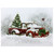 LED Lighted Fiber Optic Truck and Tree Christmas Canvas Wall Art 11.75" x 15.75" - IMAGE 1