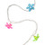 Flowers Patio Light Set - Multicolor - 12" Spacing - White Wire - 10ct