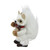 7" White and Beige Mini Standing Winter Fox Christmas Ornament - IMAGE 2