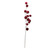 31" Burgundy Red Pom Pom Artificial Christmas Spray - IMAGE 2