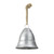 8.5" Silver and Beige Country Rustic Hanging Christmas Bell - IMAGE 2