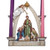 10.25” Christmas Advent Arch with Holy Family with Candle Holders - IMAGE 1